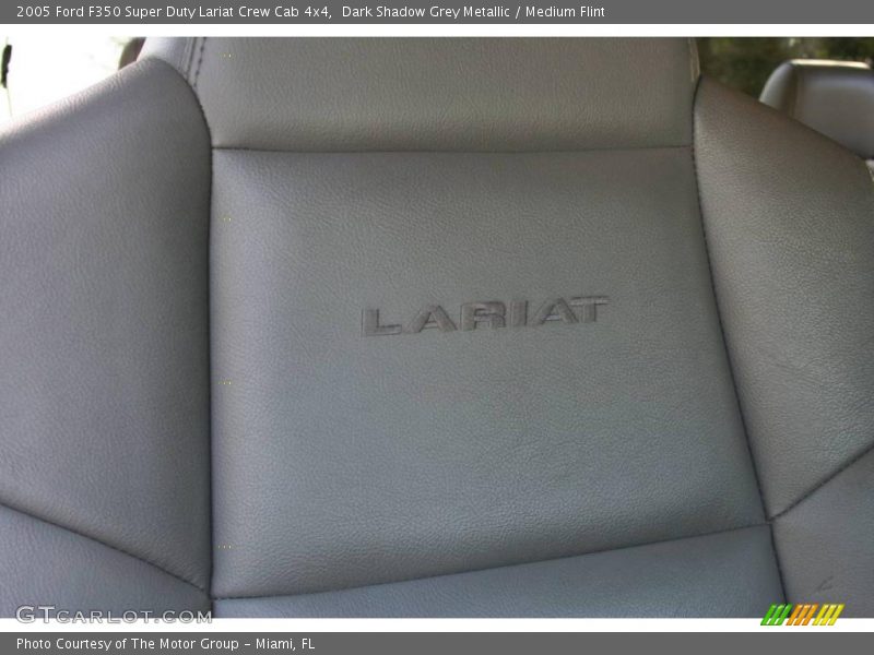 Dark Shadow Grey Metallic / Medium Flint 2005 Ford F350 Super Duty Lariat Crew Cab 4x4