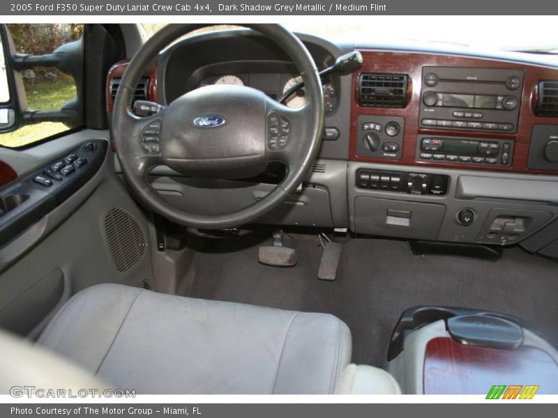 Dark Shadow Grey Metallic / Medium Flint 2005 Ford F350 Super Duty Lariat Crew Cab 4x4