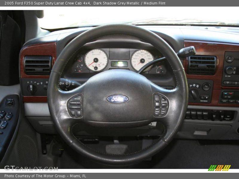 Dark Shadow Grey Metallic / Medium Flint 2005 Ford F350 Super Duty Lariat Crew Cab 4x4