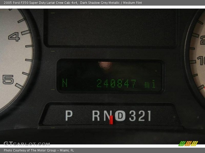 Dark Shadow Grey Metallic / Medium Flint 2005 Ford F350 Super Duty Lariat Crew Cab 4x4