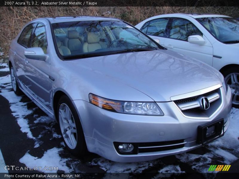 Alabaster Silver Metallic / Taupe 2007 Acura TL 3.2