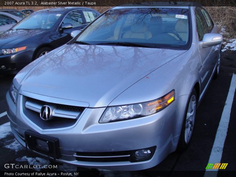 Alabaster Silver Metallic / Taupe 2007 Acura TL 3.2