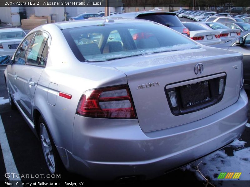 Alabaster Silver Metallic / Taupe 2007 Acura TL 3.2