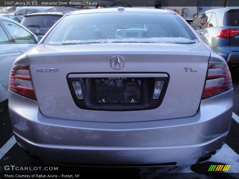 Alabaster Silver Metallic / Taupe 2007 Acura TL 3.2