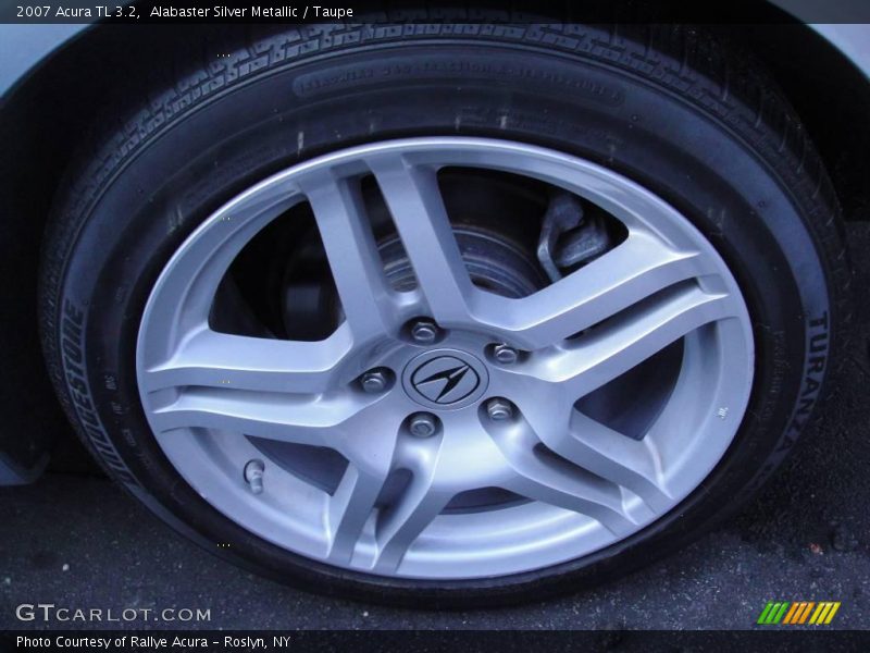 Alabaster Silver Metallic / Taupe 2007 Acura TL 3.2