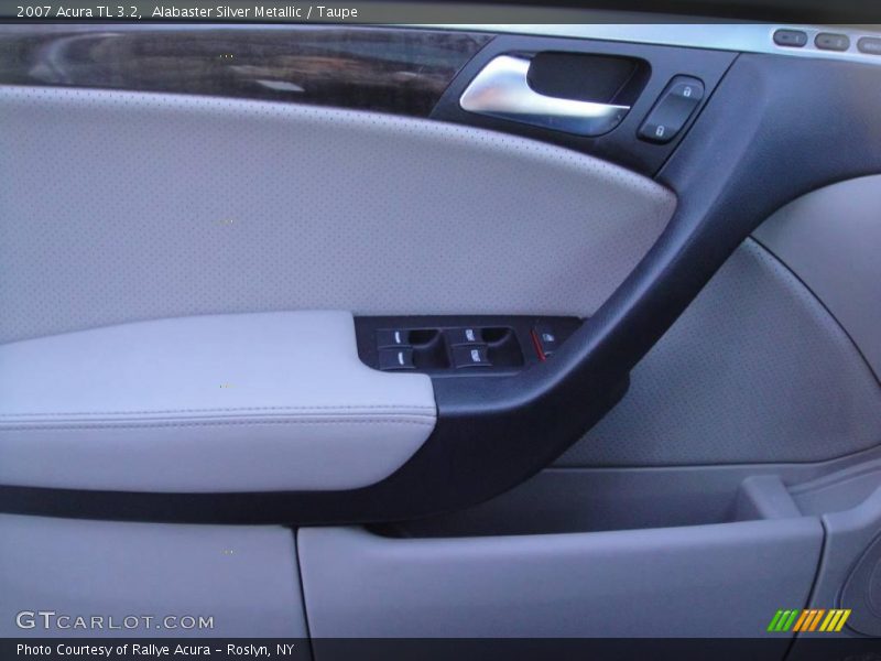 Alabaster Silver Metallic / Taupe 2007 Acura TL 3.2