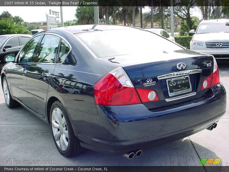 Twilight Blue Pearl / Graphite 2007 Infiniti M 35 Sedan