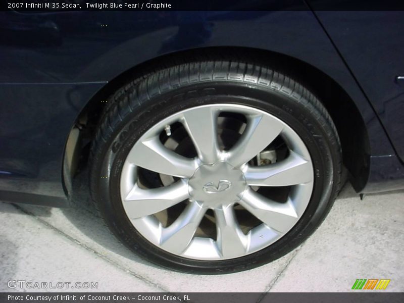 Twilight Blue Pearl / Graphite 2007 Infiniti M 35 Sedan