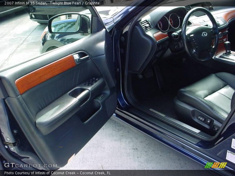 Twilight Blue Pearl / Graphite 2007 Infiniti M 35 Sedan