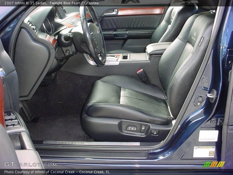 Twilight Blue Pearl / Graphite 2007 Infiniti M 35 Sedan