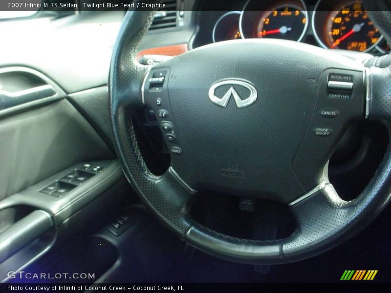 Twilight Blue Pearl / Graphite 2007 Infiniti M 35 Sedan