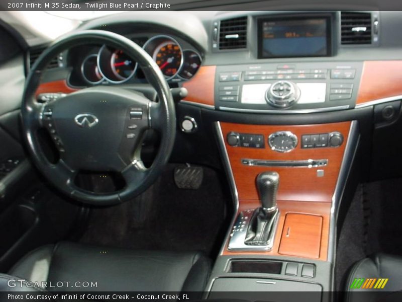 Twilight Blue Pearl / Graphite 2007 Infiniti M 35 Sedan