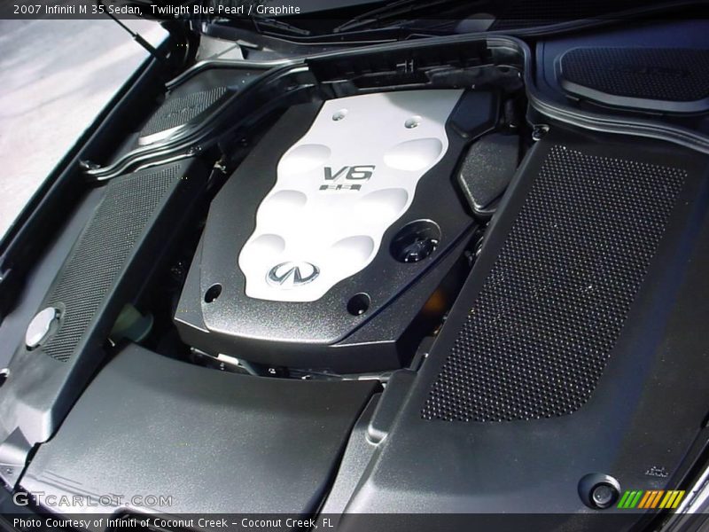 Twilight Blue Pearl / Graphite 2007 Infiniti M 35 Sedan