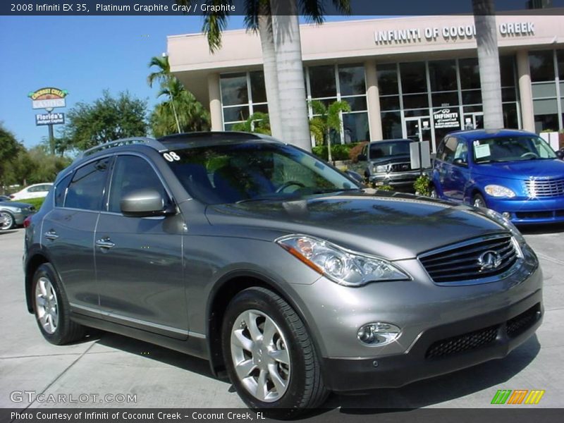 Platinum Graphite Gray / Graphite 2008 Infiniti EX 35