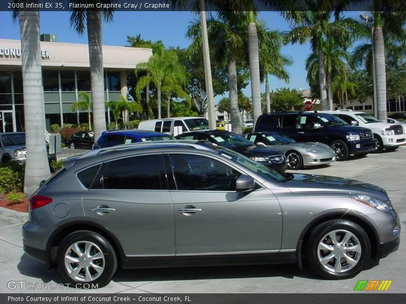 Platinum Graphite Gray / Graphite 2008 Infiniti EX 35