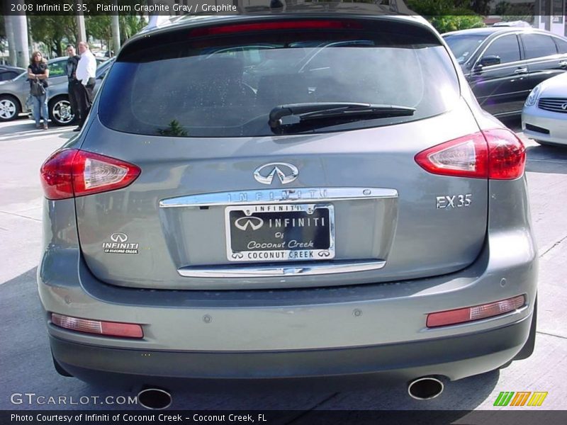 Platinum Graphite Gray / Graphite 2008 Infiniti EX 35