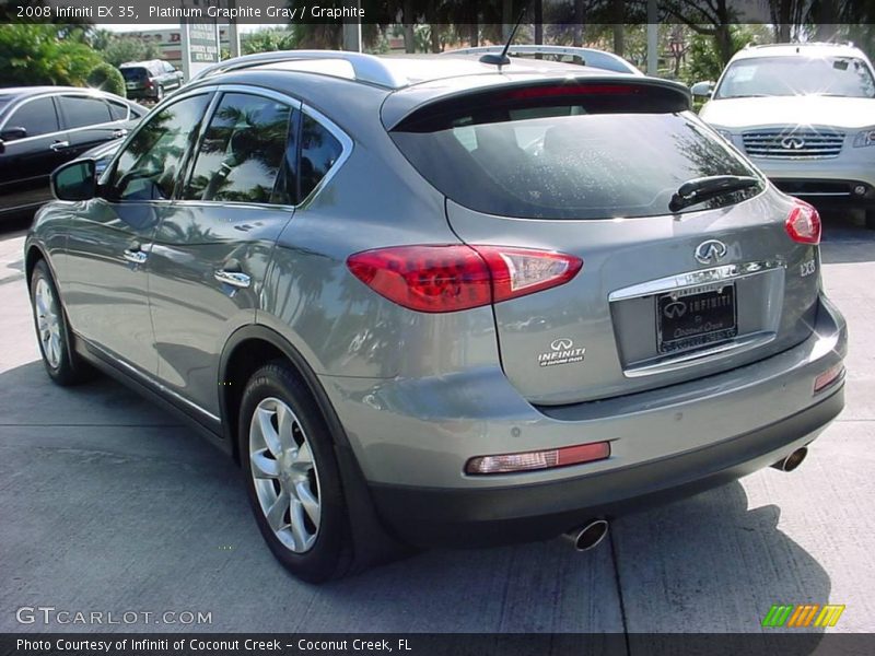 Platinum Graphite Gray / Graphite 2008 Infiniti EX 35