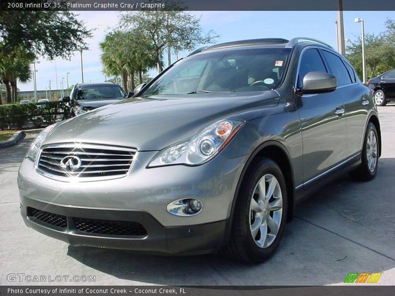 Platinum Graphite Gray / Graphite 2008 Infiniti EX 35