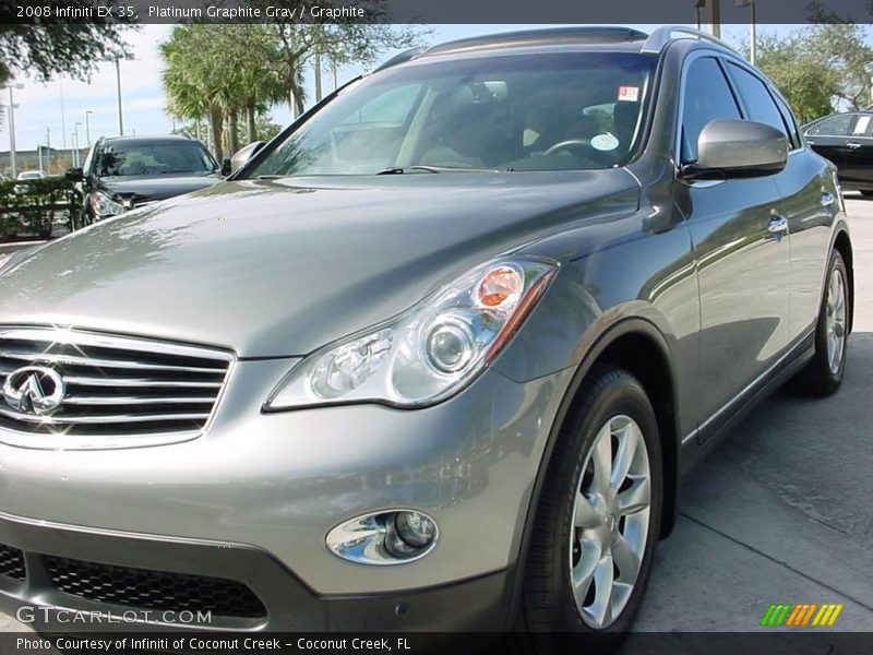 Platinum Graphite Gray / Graphite 2008 Infiniti EX 35