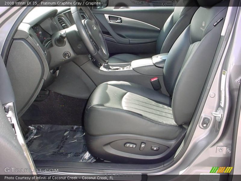 Platinum Graphite Gray / Graphite 2008 Infiniti EX 35