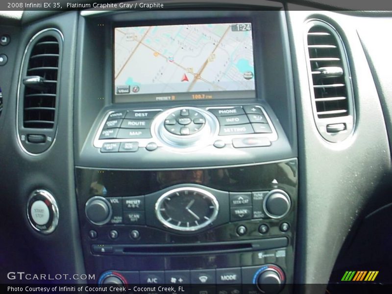 Platinum Graphite Gray / Graphite 2008 Infiniti EX 35