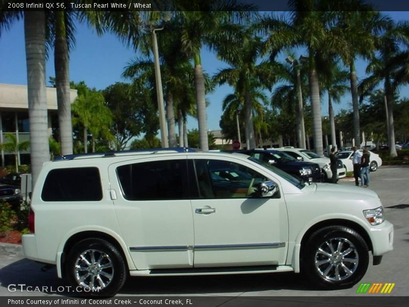 Tuscan Pearl White / Wheat 2008 Infiniti QX 56