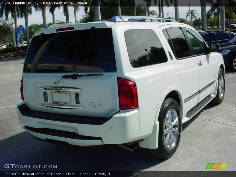 Tuscan Pearl White / Wheat 2008 Infiniti QX 56