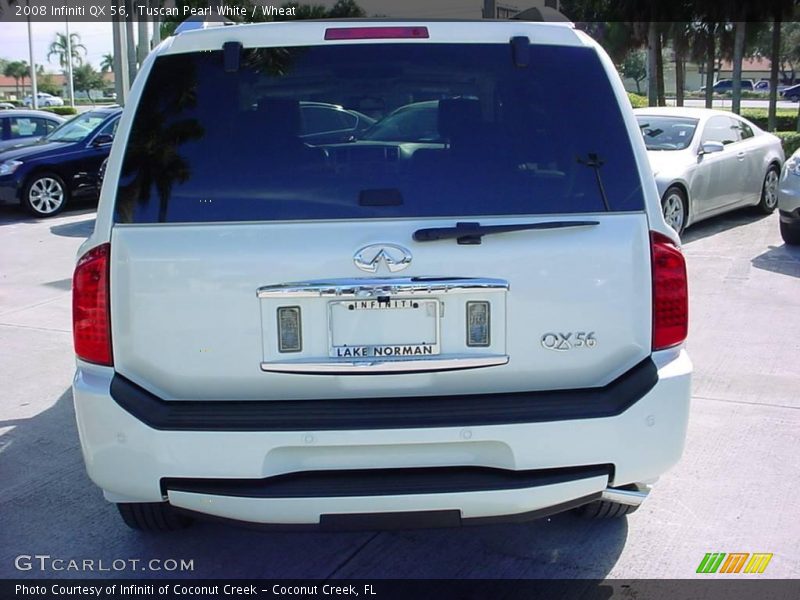 Tuscan Pearl White / Wheat 2008 Infiniti QX 56