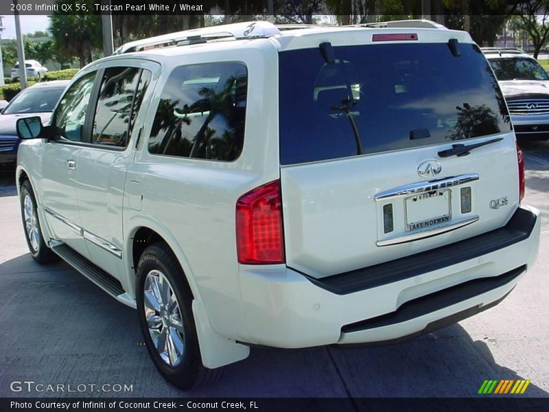 Tuscan Pearl White / Wheat 2008 Infiniti QX 56