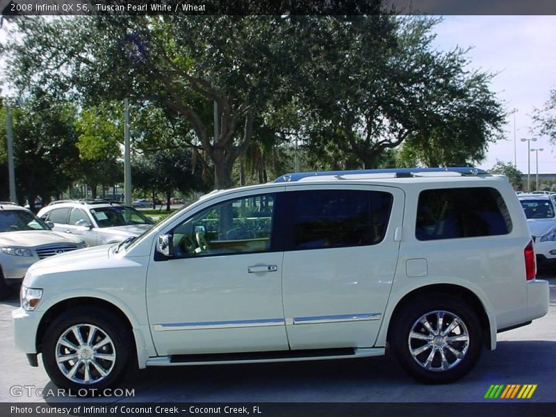 Tuscan Pearl White / Wheat 2008 Infiniti QX 56