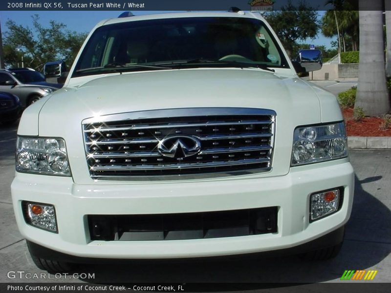 Tuscan Pearl White / Wheat 2008 Infiniti QX 56