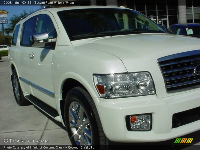 Tuscan Pearl White / Wheat 2008 Infiniti QX 56