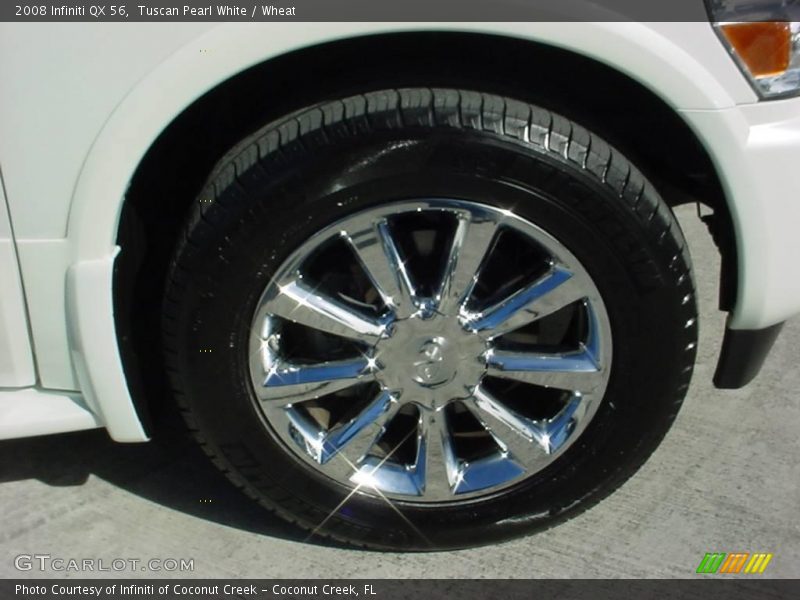 Tuscan Pearl White / Wheat 2008 Infiniti QX 56