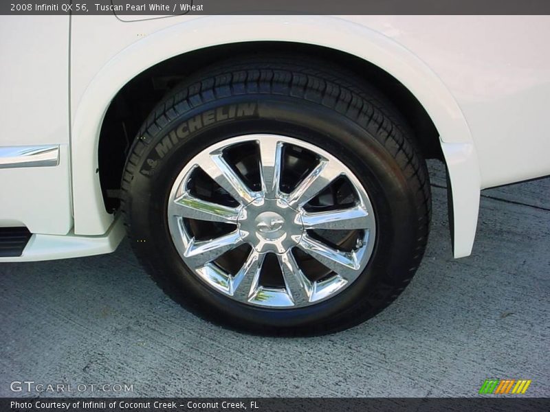 Tuscan Pearl White / Wheat 2008 Infiniti QX 56