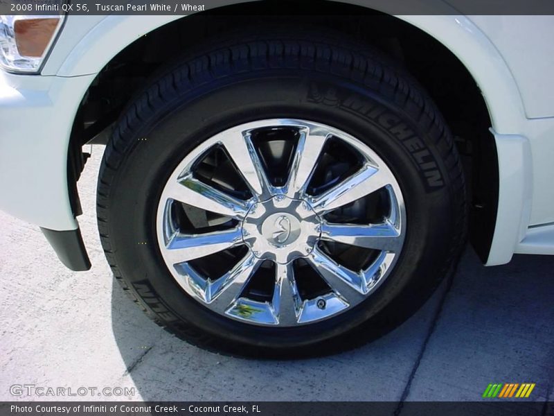 Tuscan Pearl White / Wheat 2008 Infiniti QX 56