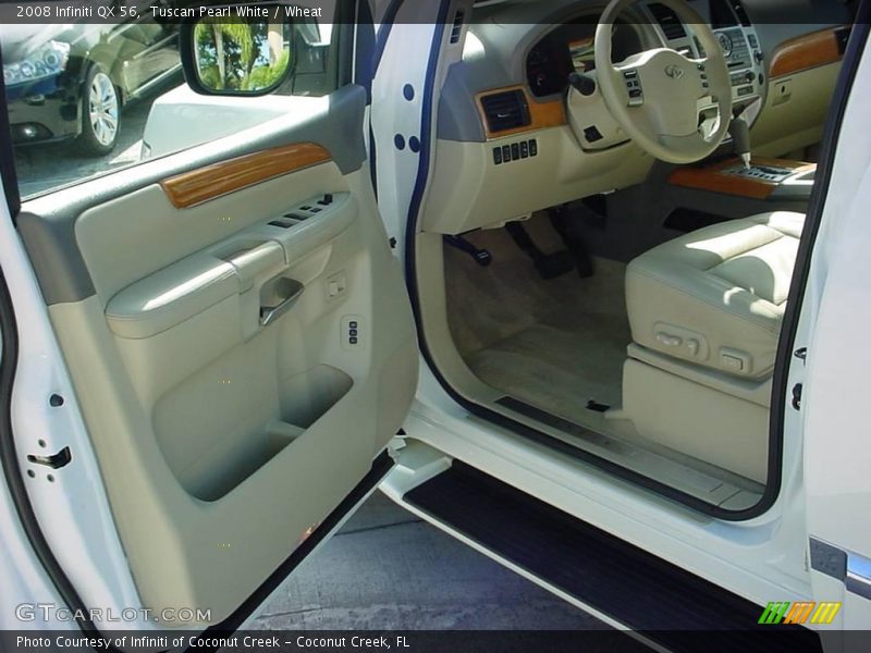 Tuscan Pearl White / Wheat 2008 Infiniti QX 56