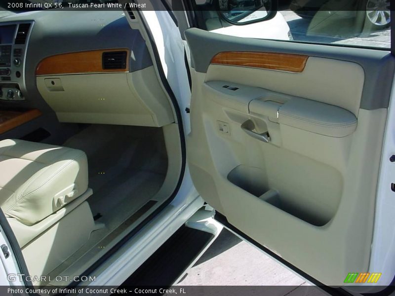 Tuscan Pearl White / Wheat 2008 Infiniti QX 56