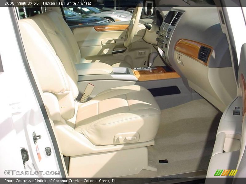Tuscan Pearl White / Wheat 2008 Infiniti QX 56