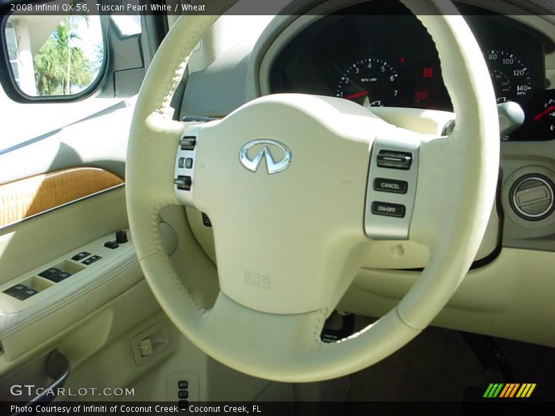 Tuscan Pearl White / Wheat 2008 Infiniti QX 56