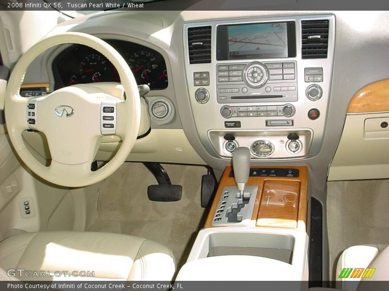 Tuscan Pearl White / Wheat 2008 Infiniti QX 56