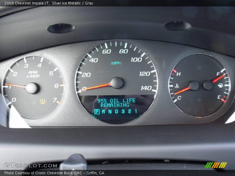 Silver Ice Metallic / Gray 2009 Chevrolet Impala LT