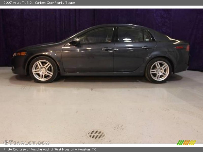 Carbon Gray Pearl / Taupe 2007 Acura TL 3.2