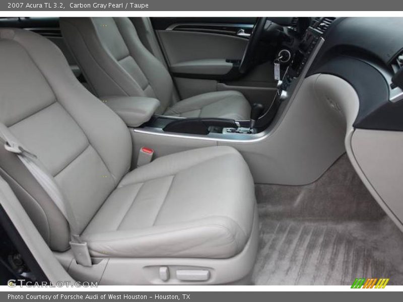 Carbon Gray Pearl / Taupe 2007 Acura TL 3.2