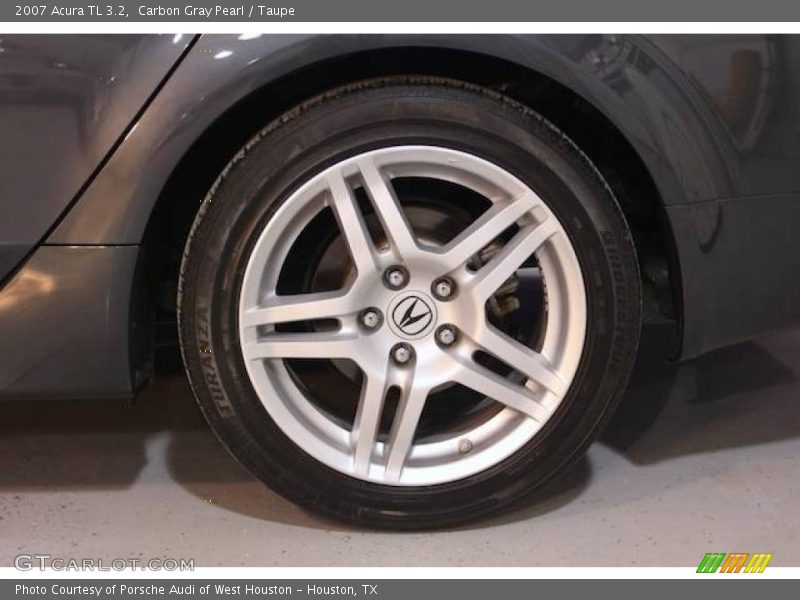 Carbon Gray Pearl / Taupe 2007 Acura TL 3.2