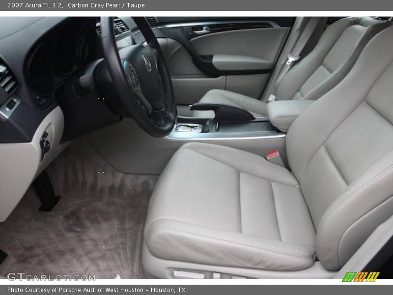 Carbon Gray Pearl / Taupe 2007 Acura TL 3.2