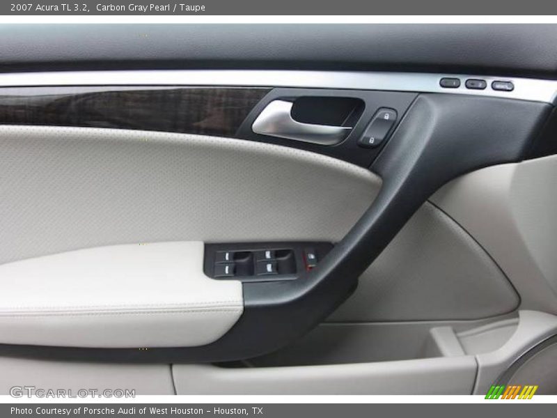 Carbon Gray Pearl / Taupe 2007 Acura TL 3.2