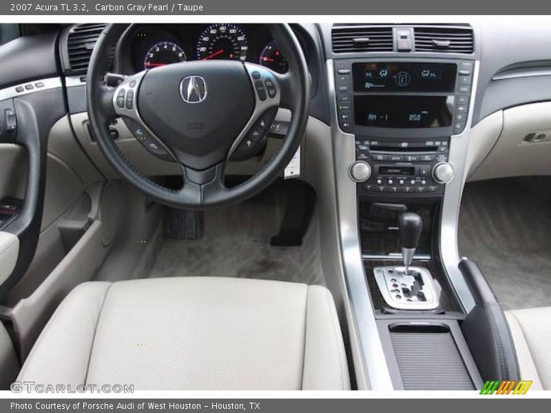 Carbon Gray Pearl / Taupe 2007 Acura TL 3.2