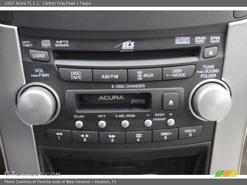 Carbon Gray Pearl / Taupe 2007 Acura TL 3.2