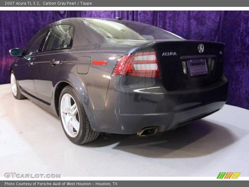 Carbon Gray Pearl / Taupe 2007 Acura TL 3.2