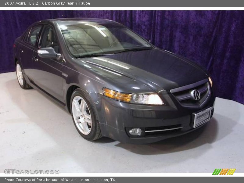 Carbon Gray Pearl / Taupe 2007 Acura TL 3.2